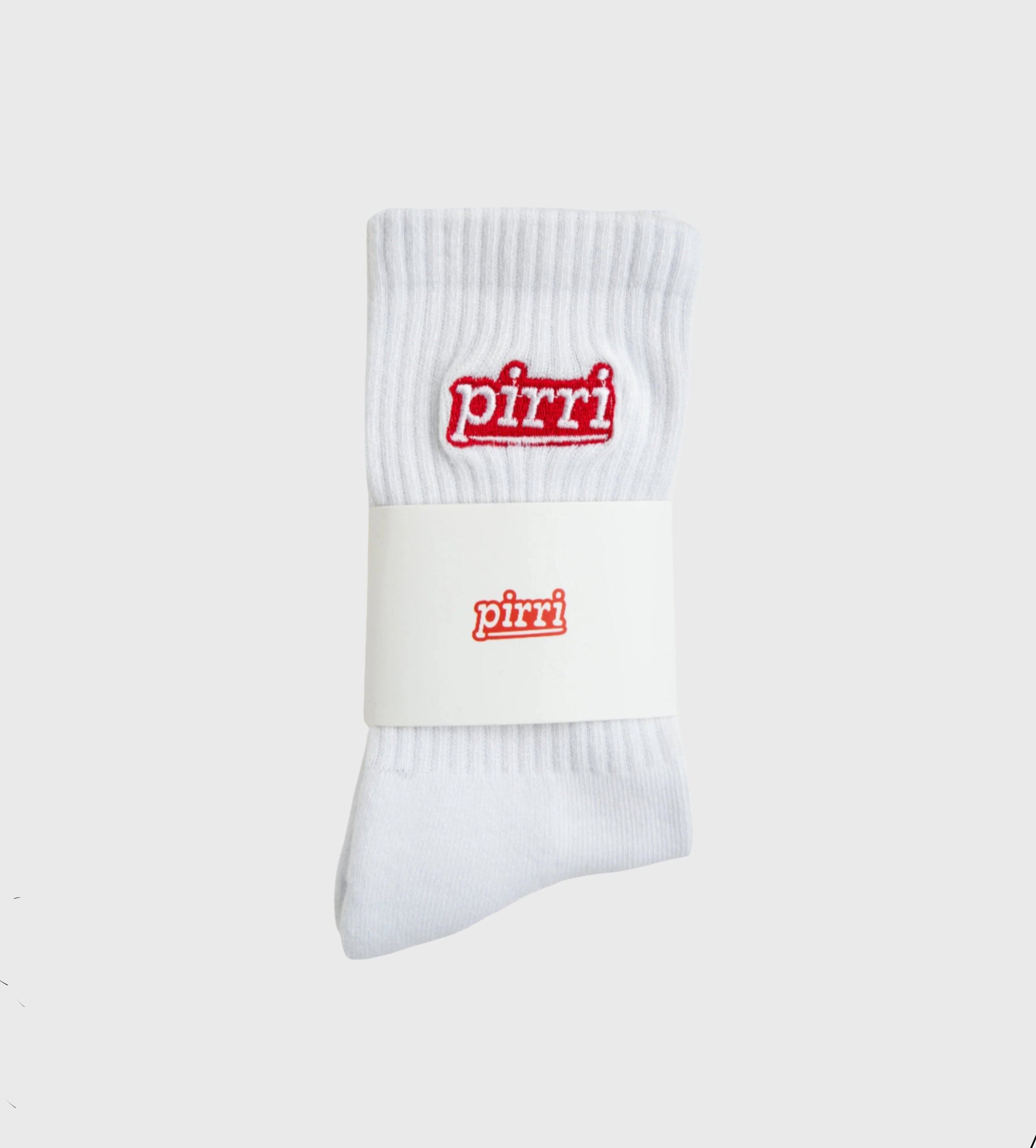 Pirri Basics Sokken (White/Red)