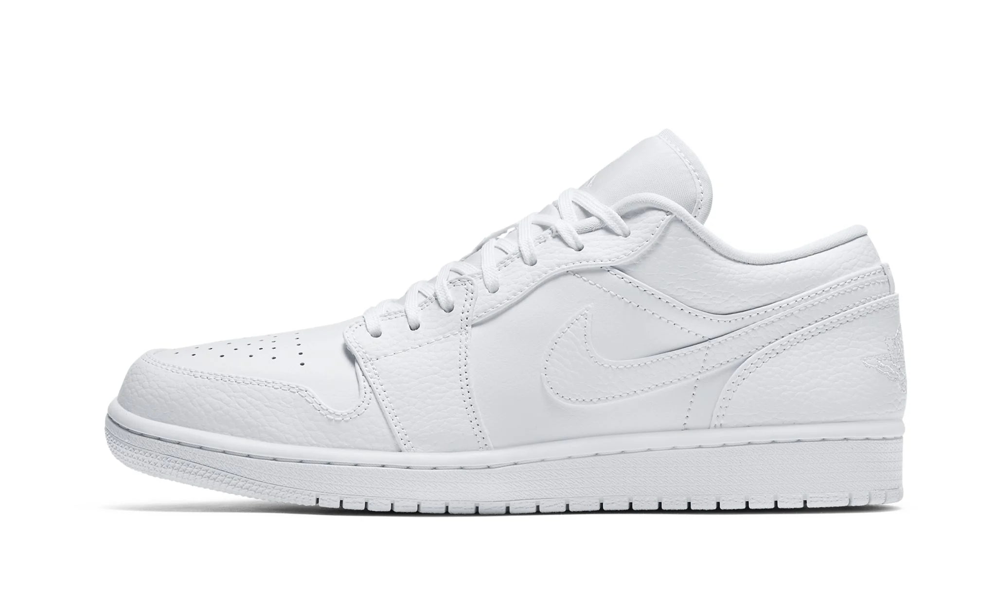 Air Jordan 1 Low Triple White Tumbled Leather - Jordan 1 Low - Pirri