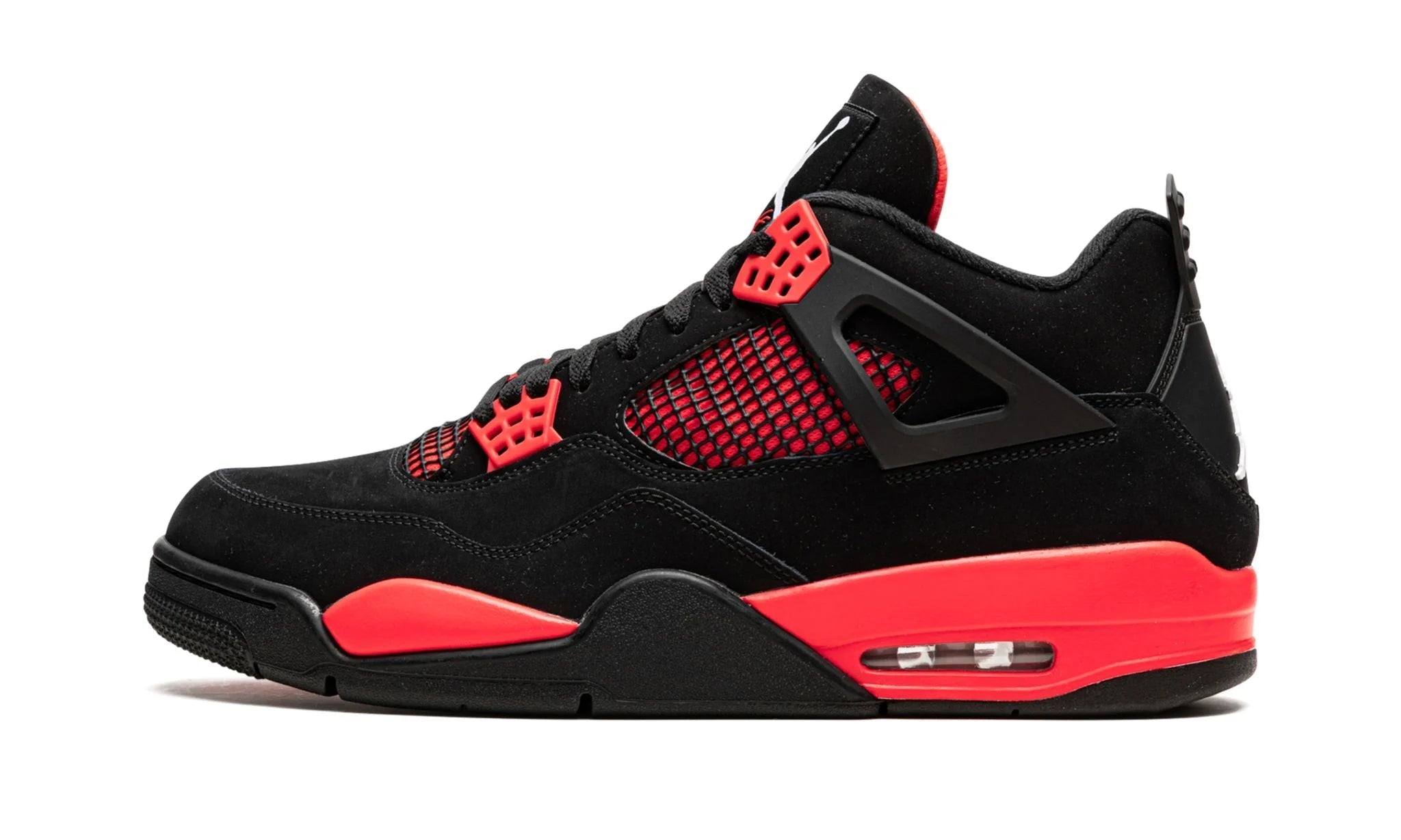 Air Jordan 4 Retro Red Thunder - - - Pirri - Jordan 4 Zwart