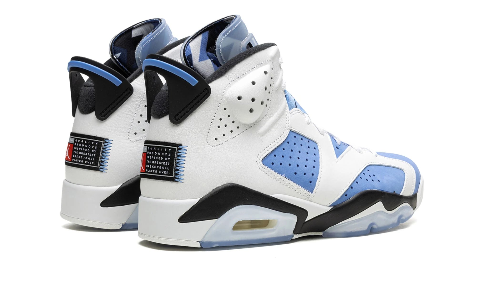 Jordan 6 Retro UNC White - Jordan 6 Blauw