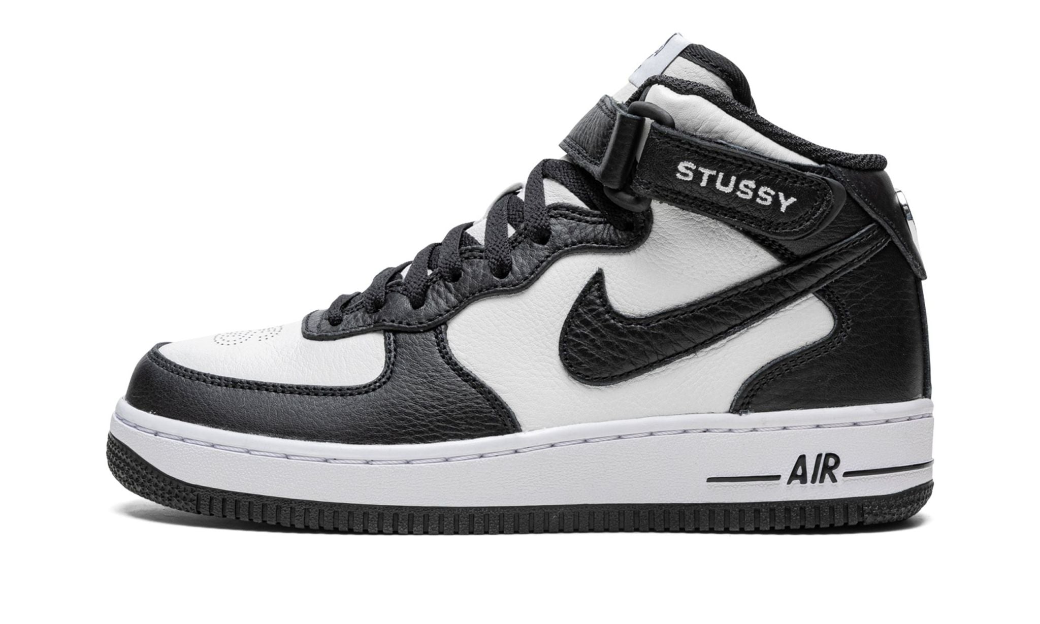 Nike Air Force 1 Mid Stussy Light Bone Black