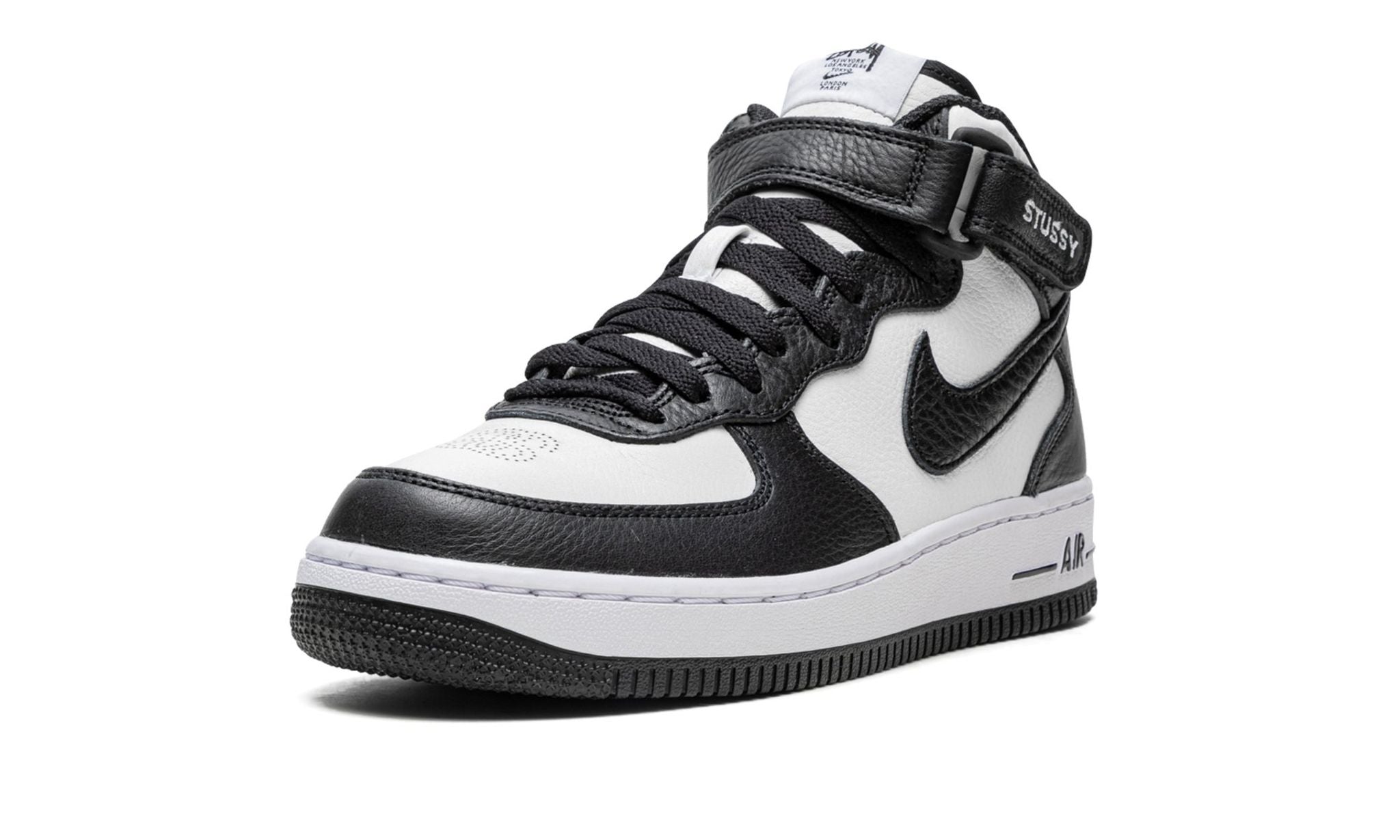 Nike Air Force 1 Mid Stussy Light Bone Black