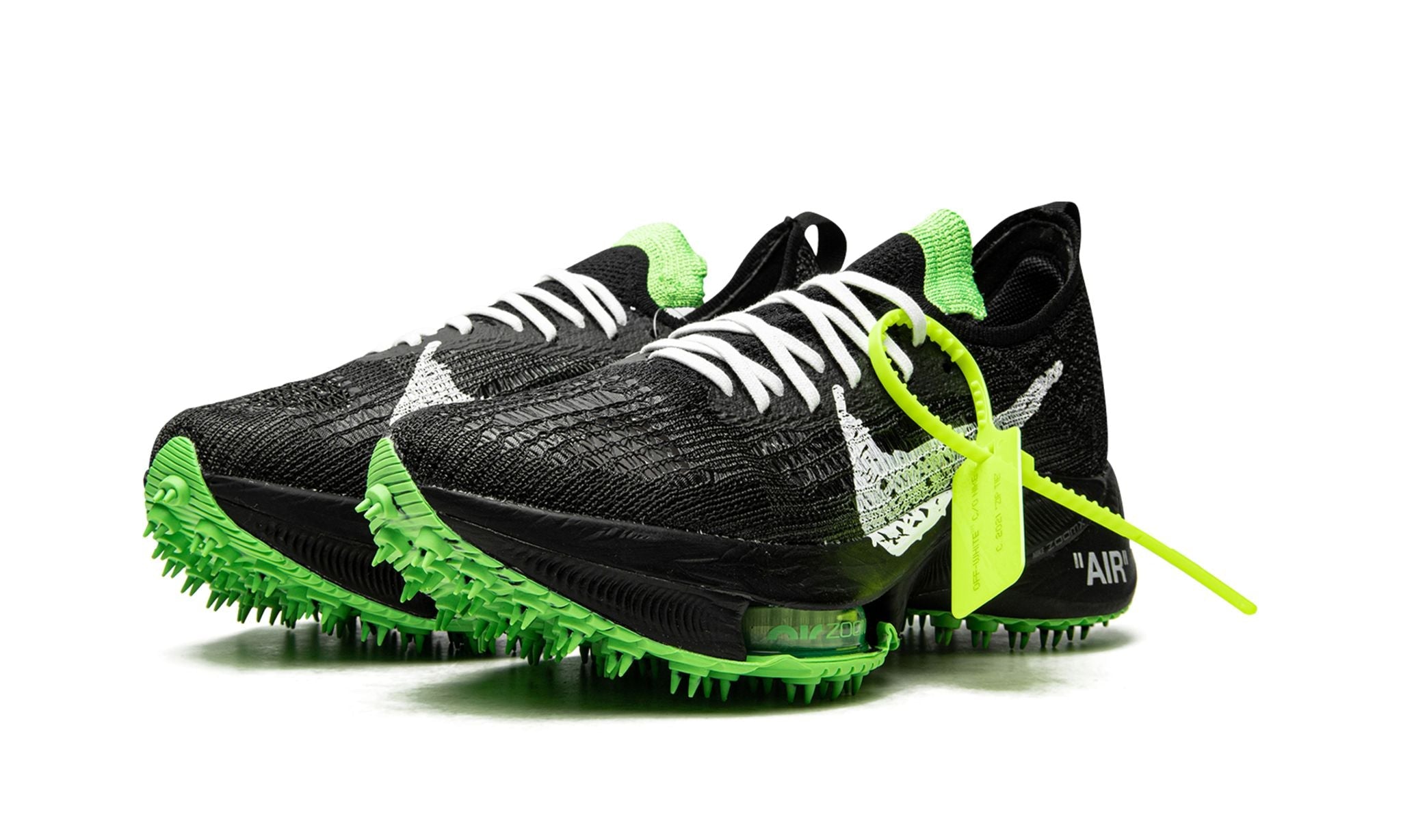 Nike Air Zoom Tempo Next% Flyknit Off-White Black Scream Green - Air Max - Pirri