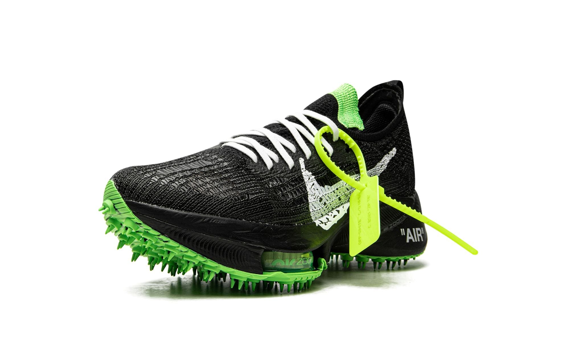 Nike Air Zoom Tempo Next% Flyknit Off-White Black Scream Green - Air Max - Pirri